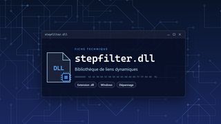 Visuel technique du fichier stepfilter.dll, bibliothèque de liens dynamiques de Windows