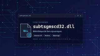 Visuel technique du fichier subtsgmscd32.dll, bibliothèque de liens dynamiques de Windows