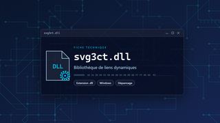 Visuel technique du fichier svg3ct.dll, bibliothèque de liens dynamiques de Windows