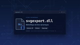 Visuel technique du fichier svgexport.dll, bibliothèque de liens dynamiques de Windows
