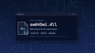 Visuel technique du fichier sw645mi.dll, bibliothèque de liens dynamiques de Windows