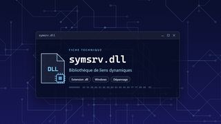 Visuel technique du fichier symsrv.dll, bibliothèque de liens dynamiques de Windows