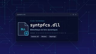 Visuel technique du fichier syntpfcs.dll, bibliothèque de liens dynamiques de Windows
