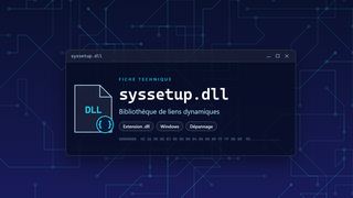 Visuel technique du fichier syssetup.dll, bibliothèque de liens dynamiques de Windows