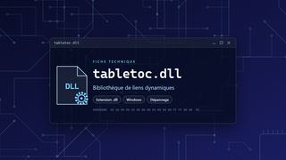 Visuel technique du fichier tabletoc.dll, bibliothèque de liens dynamiques de Windows