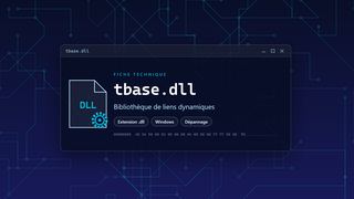 Visuel technique du fichier tbase.dll, bibliothèque de liens dynamiques de Windows