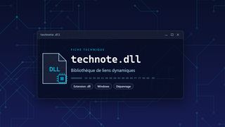 Visuel technique du fichier technote.dll, bibliothèque de liens dynamiques de Windows