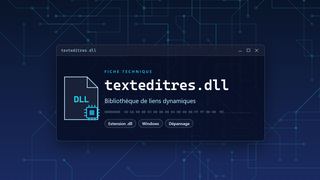 Visuel technique du fichier texteditres.dll, bibliothèque de liens dynamiques de Windows