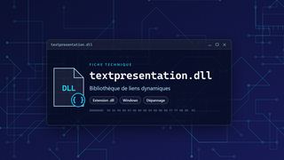 Visuel technique du fichier textpresentation.dll, bibliothèque de liens dynamiques de Windows