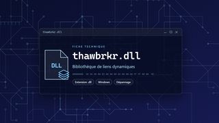 Visuel technique du fichier thawbrkr.dll, bibliothèque de liens dynamiques de Windows