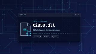 Visuel technique du fichier ti850.dll, bibliothèque de liens dynamiques de Windows
