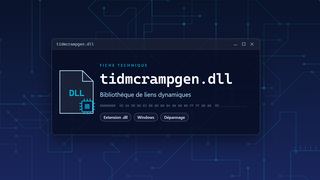 Visuel technique du fichier tidmcrampgen.dll, bibliothèque de liens dynamiques de Windows