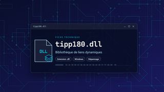 Visuel technique du fichier tipp180.dll, bibliothèque de liens dynamiques de Windows