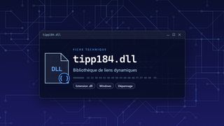 Visuel technique du fichier tipp184.dll, bibliothèque de liens dynamiques de Windows