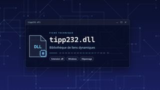 Visuel technique du fichier tipp232.dll, bibliothèque de liens dynamiques de Windows