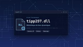 Visuel technique du fichier tipp257.dll, bibliothèque de liens dynamiques de Windows