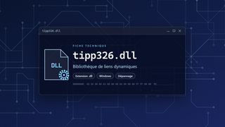 Visuel technique du fichier tipp326.dll, bibliothèque de liens dynamiques de Windows