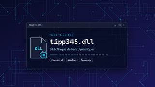 Visuel technique du fichier tipp345.dll, bibliothèque de liens dynamiques de Windows