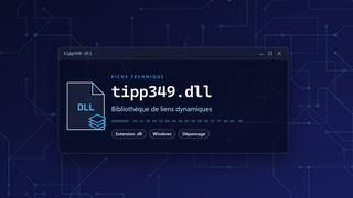 Visuel technique du fichier tipp349.dll, bibliothèque de liens dynamiques de Windows