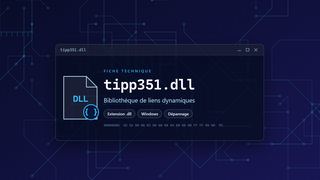 Visuel technique du fichier tipp351.dll, bibliothèque de liens dynamiques de Windows
