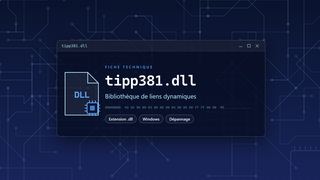 Visuel technique du fichier tipp381.dll, bibliothèque de liens dynamiques de Windows