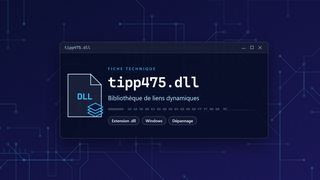 Visuel technique du fichier tipp475.dll, bibliothèque de liens dynamiques de Windows
