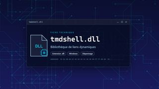 Visuel technique du fichier tmdshell.dll, bibliothèque de liens dynamiques de Windows