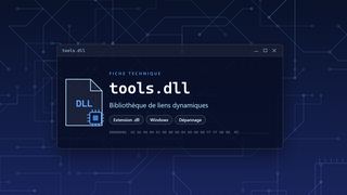 Visuel technique du fichier tools.dll, bibliothèque de liens dynamiques de Windows
