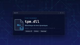 Visuel technique du fichier tpm.dll, bibliothèque de liens dynamiques de Windows