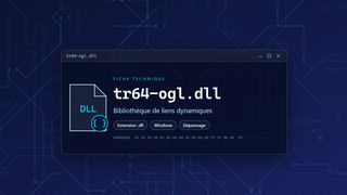 Visuel technique du fichier tr64-ogl.dll, bibliothèque de liens dynamiques de Windows