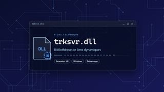 Visuel technique du fichier trksvr.dll, bibliothèque de liens dynamiques de Windows