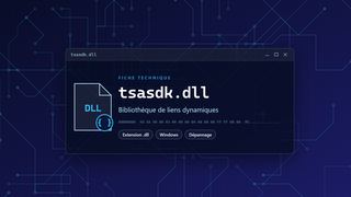 Visuel technique du fichier tsasdk.dll, bibliothèque de liens dynamiques de Windows