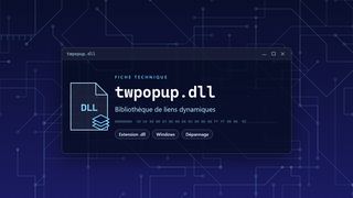 Visuel technique du fichier twpopup.dll, bibliothèque de liens dynamiques de Windows