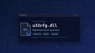 Visuel technique du fichier u32cfg.dll, bibliothèque de liens dynamiques de Windows
