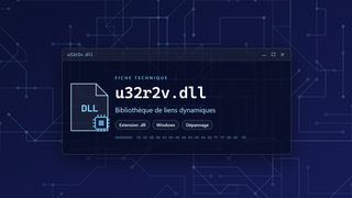 Visuel technique du fichier u32r2v.dll, bibliothèque de liens dynamiques de Windows