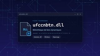 Visuel technique du fichier ufccnbtn.dll, bibliothèque de liens dynamiques de Windows