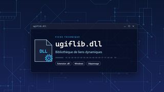 Visuel technique du fichier ugiflib.dll, bibliothèque de liens dynamiques de Windows