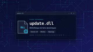 Visuel technique du fichier update.dll, bibliothèque de liens dynamiques de Windows