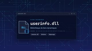 Visuel technique du fichier userinfo.dll, bibliothèque de liens dynamiques de Windows