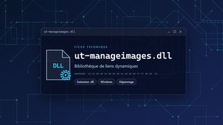 Visuel technique du fichier ut-manageimages.dll, bibliothèque de liens dynamiques de Windows