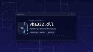 Visuel technique du fichier vba332.dll, bibliothèque de liens dynamiques de Windows