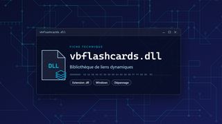 Visuel technique du fichier vbflashcards.dll, bibliothèque de liens dynamiques de Windows