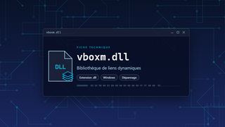 Visuel technique du fichier vboxm.dll, bibliothèque de liens dynamiques de Windows
