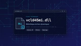 Visuel technique du fichier vcl645mi.dll, bibliothèque de liens dynamiques de Windows