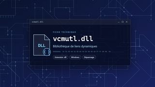 Visuel technique du fichier vcmutl.dll, bibliothèque de liens dynamiques de Windows