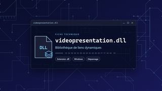 Visuel technique du fichier videopresentation.dll, bibliothèque de liens dynamiques de Windows