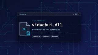 Visuel technique du fichier vidwebui.dll, bibliothèque de liens dynamiques de Windows
