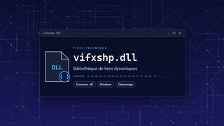 Visuel technique du fichier vifxshp.dll, bibliothèque de liens dynamiques de Windows