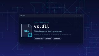 Visuel technique du fichier vs.dll, bibliothèque de liens dynamiques de Windows