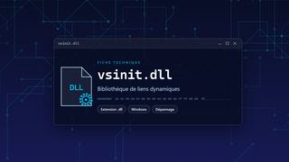 Visuel technique du fichier vsinit.dll, bibliothèque de liens dynamiques de Windows